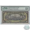 Image 1 : 1913 Royal Bank of Canada $10. 630-12-06, Various-Holt Signatures, S/N: 1000656, PMG F-15 net (forei