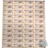 Image 1 : 1986 $2 Uncut Sheet of 40. Prefix EBA, 4 x 10 format as issued by the Bank of Canada