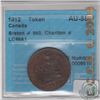 Image 1 : Token Canada 1812 Breton # 960, CH# LC48A1 CCCS Certified AU-55