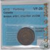 Image 1 : Token 1812 Farthing Br# 991, CH # LC50 CCCS Certified VF-20