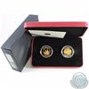 Image 1 : RCM Issue: 2005 Canada Chinese Railway Workers Commemorative 2-coin Proof Set (2 x $8 coins .9999 Si