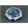 Image 2 : Chinese BW Dragon Round Porcelain Box