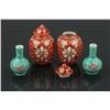 Image 2 : 4 Pc Export Snuff Bottles & Small Porcelain Vases