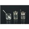 Image 2 : Silver & Crystal Sugar Salt w/Spoon Set w/MK