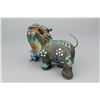 Image 2 : 19th C. Chinese Bronze Cloisonne Lion Figure
