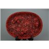 Image 3 : Chinese Cinnabar Lacquer Carved Grape Plate