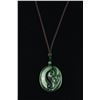 Image 2 : Canadian B.C. Grade A Green Jade Pebble Pendant