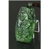 Image 1 : Canadian B.C. Grade A Green Jade Bat Pendant