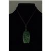 Image 3 : Canadian B.C. Grade A Green Jade Bat Pendant