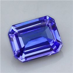 Natural Emerald Cut Tanzanite D'Block 3.20 carats