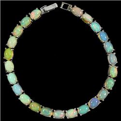 Stunning Natural Multi Color Opal Bracelet