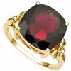 Image 1 : Natural Persian Garnet & Diamond 7.4 Carats Ring