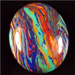 Natural Rainbow Calsilica Cab Gem 16.10 carats