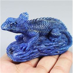 HandCarved Natural Lapis Lizard