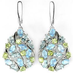 Natural Multi Gemstone Earrings