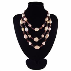 Natural Opal Hand Made Diamond Polished Necklace