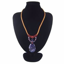 Natural Stone Hand Made Diamond Polished Necklace