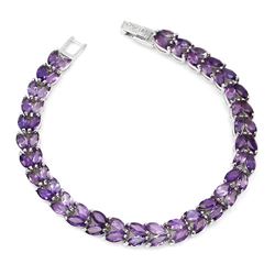 Natural Marquise Amethyst Bracelet
