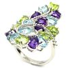 Image 1 : Natural Multi Gemstone Ring