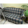 Image 1 : Plaid Oak Frame Sofa