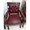 Image 2 : 3 Carved Horsehead Tufted Leather Armchair - 3 Times the Money