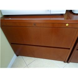 Mahogany 2-Drawer Lateral File