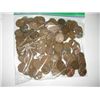 Image 1 : 1 POUND OF WHEAT PENNIES APPROX. 150 *UNSEARCHED MIXED DATES & GRADES* WHEAT PENNIES CAME OUT OF SAF