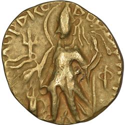 Gold Dinar Coin of Kushan Dynasty of Vashishka.