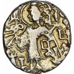 Debased Gold Dinar Coin of Kushan Dynasty of Kipanada.