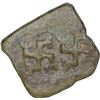 Image 1 : Copper Square Coin of Satavahana Dynasty of Saurashtra of Gujarat.