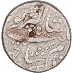 Silver One Rupee Coin of Jahangir of Lahore Mint.