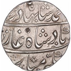 Silver One Rupee Coin of Ahmad Shah Bahadur of Narwar Mint.