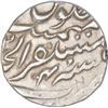 Image 2 : Silver One Rupee Coin of Shah Alam II of Akbarabad Mustaqir ul Khalifa Mint.