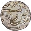 Image 2 : Silver Quarter Rupee Coin of Mir Mahbub Ali Khan of Farkhanda Bunyad Haidarabad Mint of Hyderabad St