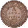 Image 1 : Copper One Twelfth Anna Coin of Victoria Empress of Bombay Mint of 1877.