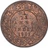 Image 1 : Copper One Twelfth Anna Coin of Victoria Empress of Calcutta Mint of 1901.