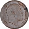 Image 2 : Bronze One Twelfth Anna Coin of King Edward VII of Calcutta Mint of 1910.
