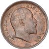 Image 2 : Copper One Quarter Anna Coin of King Edward VII of Calcutta Mint of 1903.