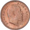 Image 2 : Copper One Quarter Anna Coin of King Edward VII of Calcutta Mint of 1904.