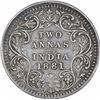 Image 1 : Rare Silver Two Annas Coin of Victoria Empress of Bombay Mint of 1881.