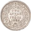 Image 1 : Silver Two Annas Coin of Victoria Empress of Calcutta Mint of 1889.
