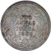 Image 1 : Silver Two Annas Coin of Victoria Empress of Calcutta Mint of  1896.