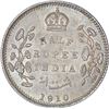 Image 1 : Silver Half Rupee Coin of King Edward VII of Calcutta Mint of 1910.