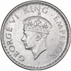 Image 2 : Silver Half Rupee Coin of King George VI of Calcutta Mint of 1939.