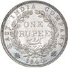 Image 1 : Silver One Rupee Coin of Victoria Queen of Calcutta Mint of 1840.