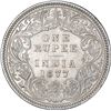 Image 1 : Silver One Rupee Coin of Victoria Empress of Calcutta Mint of 1877.