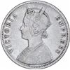 Image 2 : Silver One Rupee Coin of Victoria Empress of Calcutta Mint of 1881.