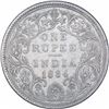 Image 1 : Silver One Rupee Coin of Victoria Empress of Bombay Mint of 1884.