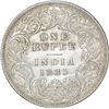 Image 1 : Silver One Rupee Coin of Victoria Empress of Calcutta Mint of 1885.