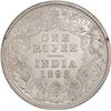 Image 1 : Silver One Rupee Coin of Victoria Empress of Calcutta Mint of 1892.